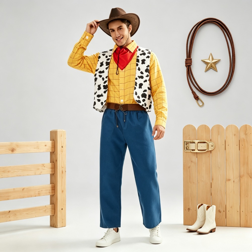 Vintage Fashion Outfits Men - Tenue de cowboy western vintage assortie,