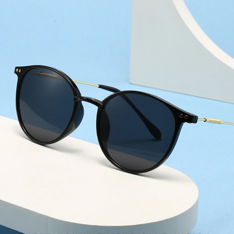 Vintage Fashion De - Lunettes de soleil rondes vintage pour