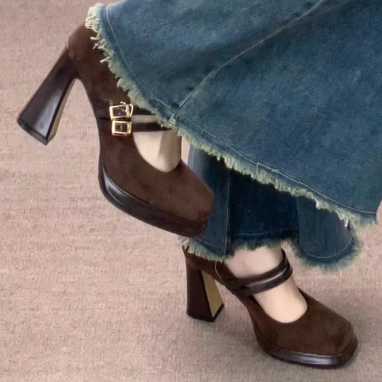 Vintage Fashion Aesthetic - Nouvelles Chaussures Mary Jane Vintage à