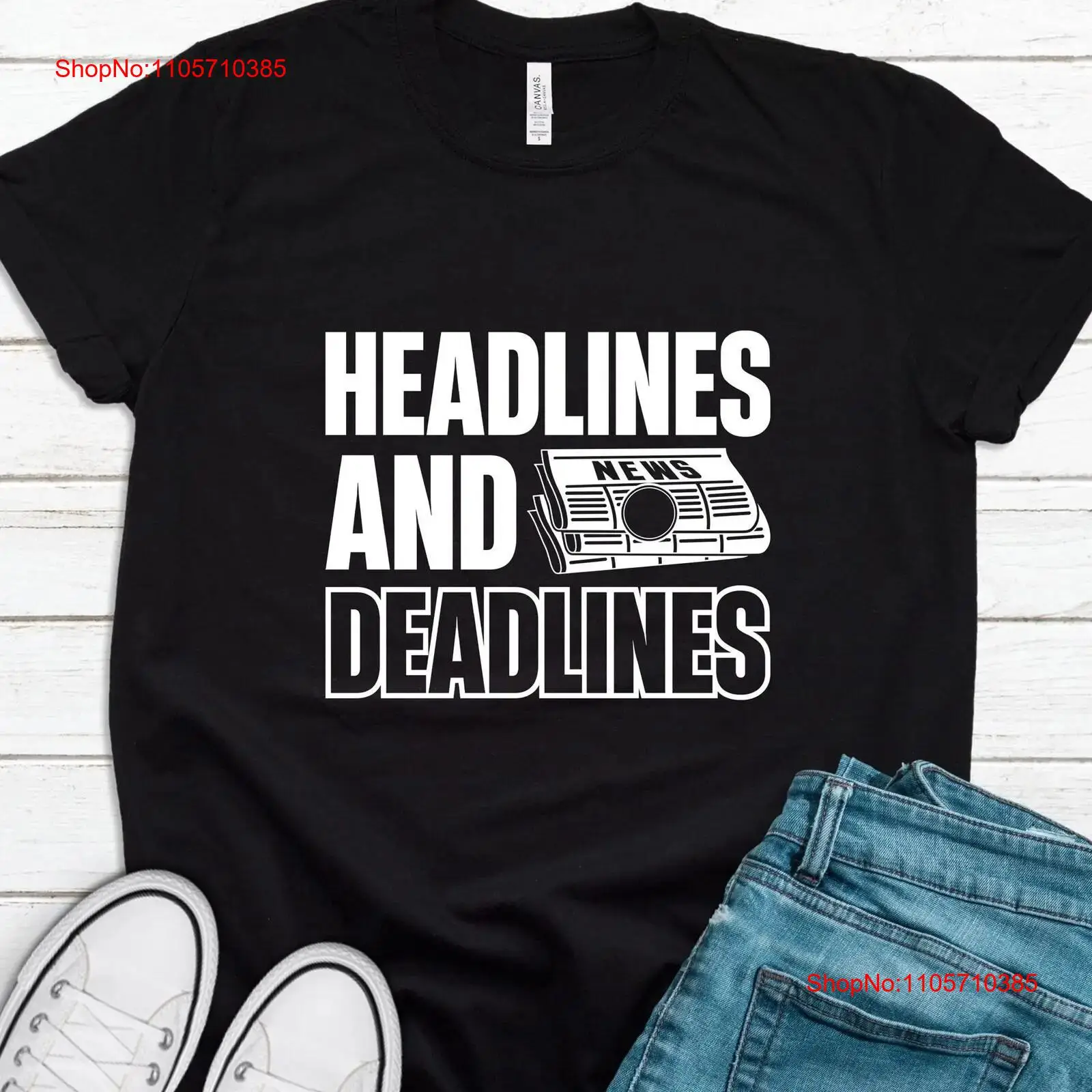 Vintage Fashion Journal - T-shirt Journaliste Reporter Journalisme pour T1802