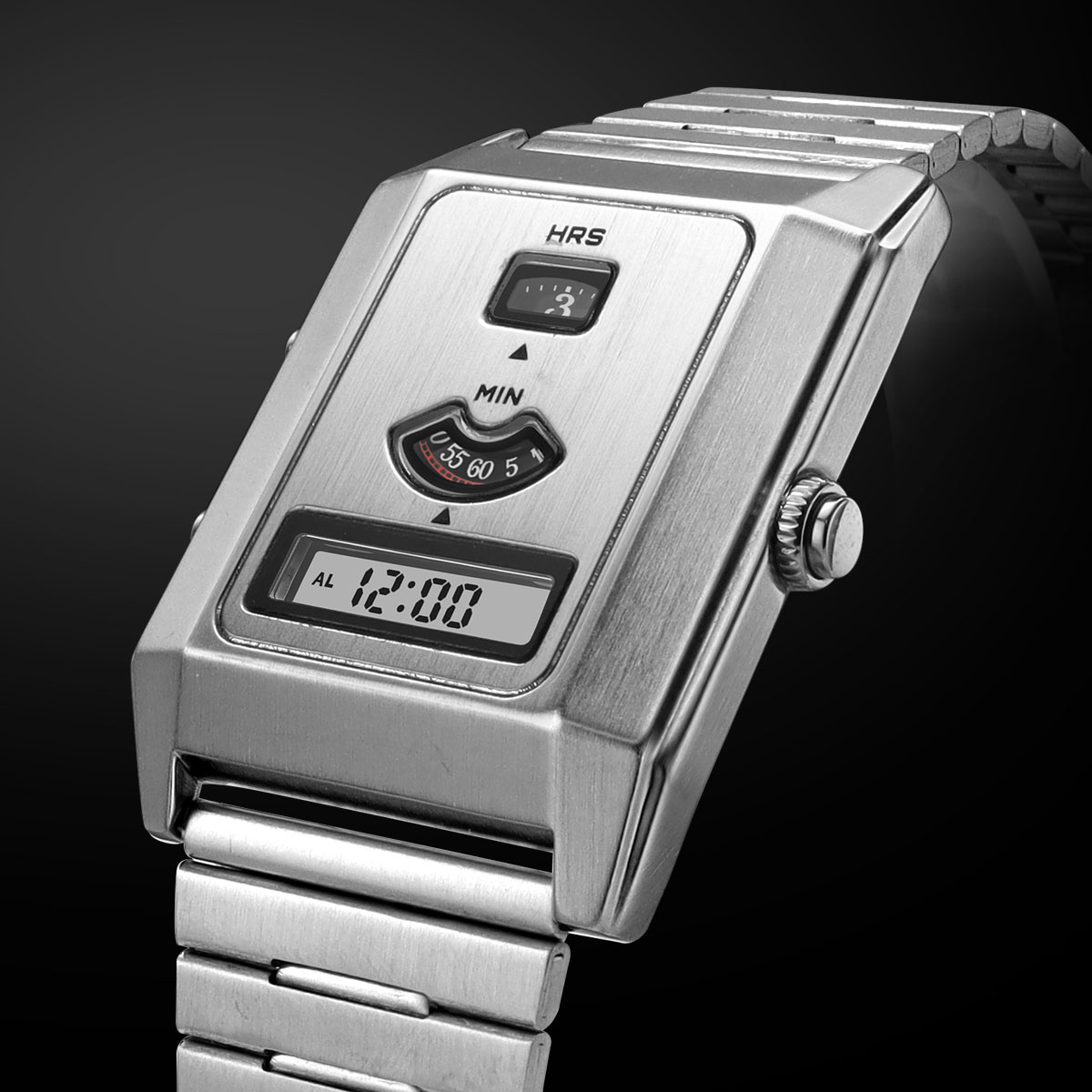 Vintage Fashion Complete - Montre pour hommes à double mouvement
