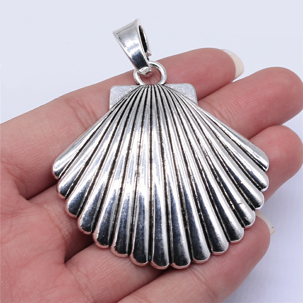 Vintage Fashion Stores - Breloques en forme de coquille surdimensionnées,