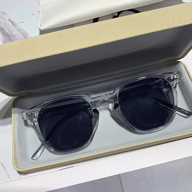 Vintage Fashion De - Lunettes de soleil carrées vintage unisexe,