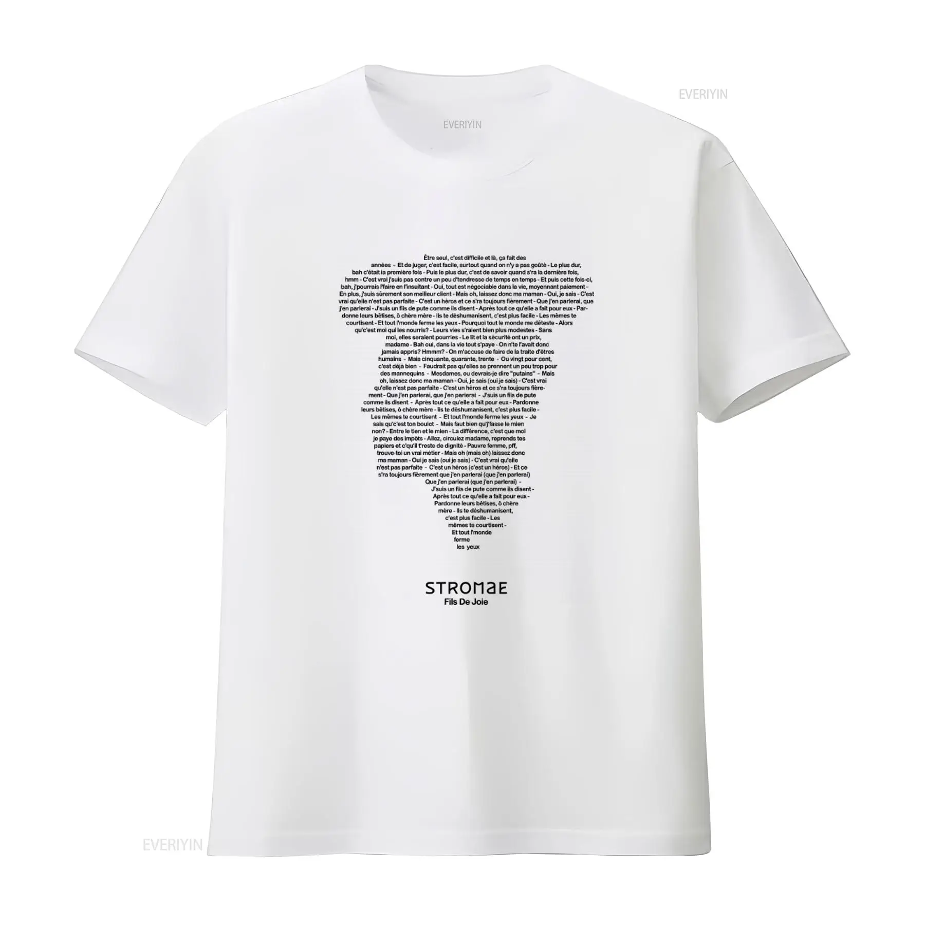 Vintage Fashion De - T-shirt imprimé avec les paroles de