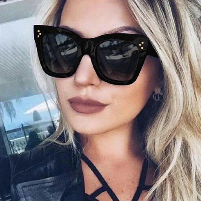 Vintage Fashion De - Lunettes de soleil carrées rétro pour