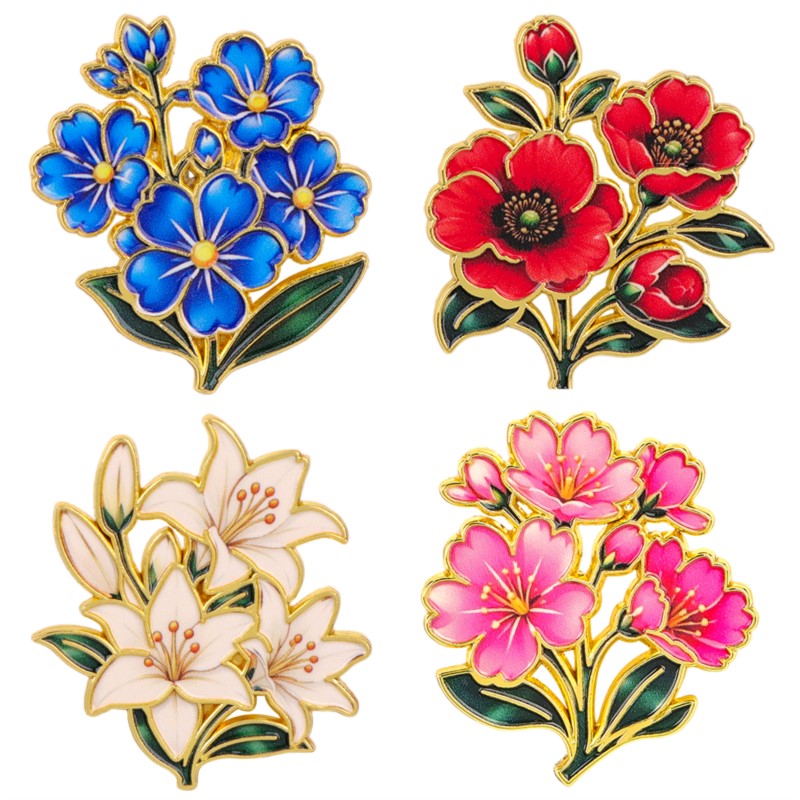 Vintage Fashion Stores - Broche Émail Vintage Mignonne et Colorée
