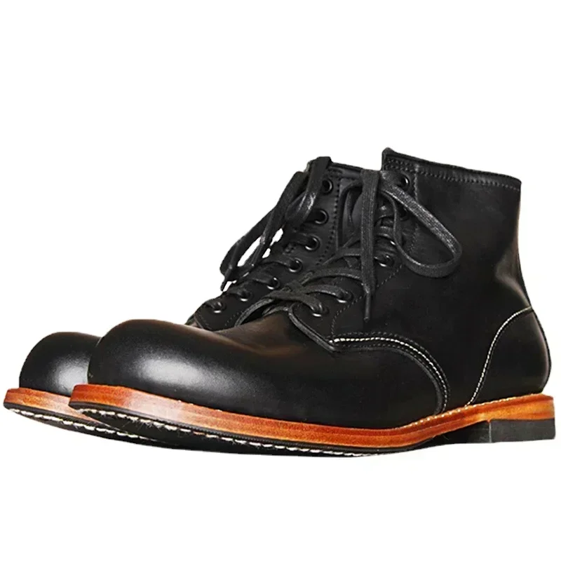 Vintage Fashion Style - Bottes vintage cousues Goodyear pour hommes,