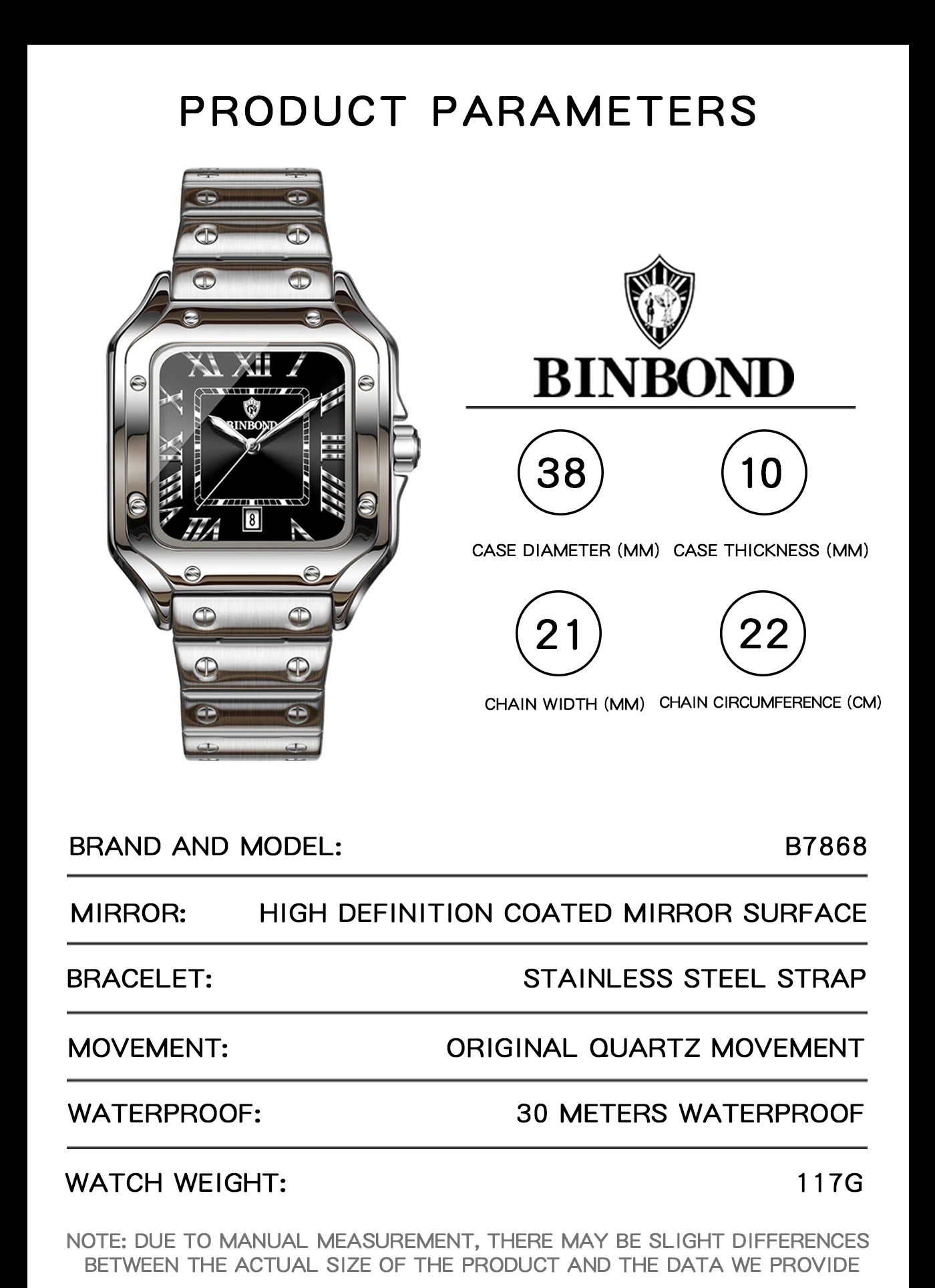 BINBOND Nouve Montre à Quartz  - Vintage Fashion Complete avis et prix