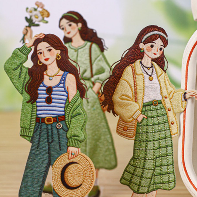 Pack d'autocollants vintage po - Vintage Fashion Journal avis et prix