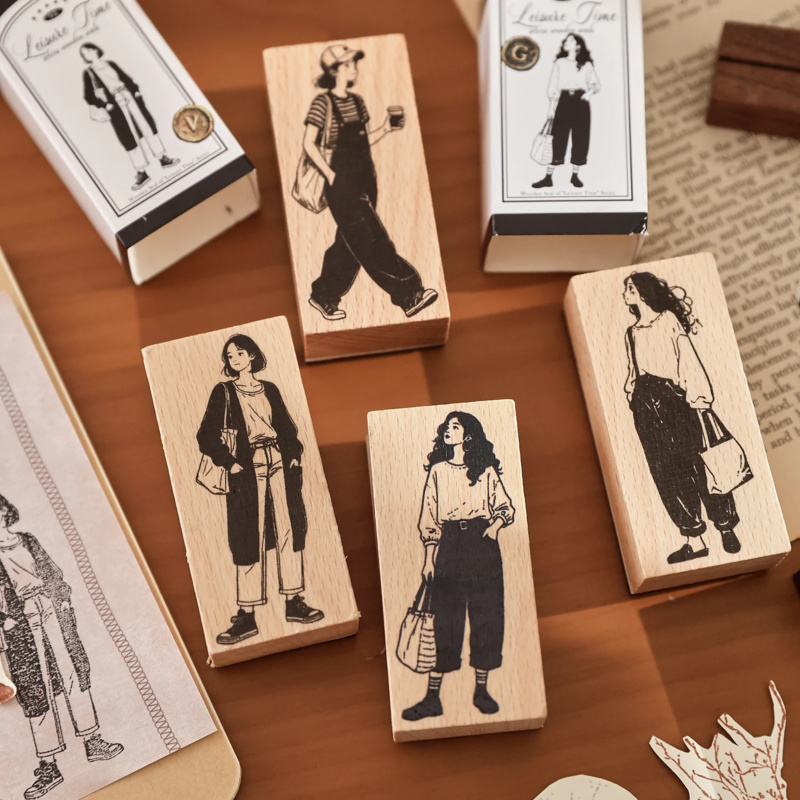 Tampon en bois pour fille, mod - Vintage Fashion Journal avis et prix