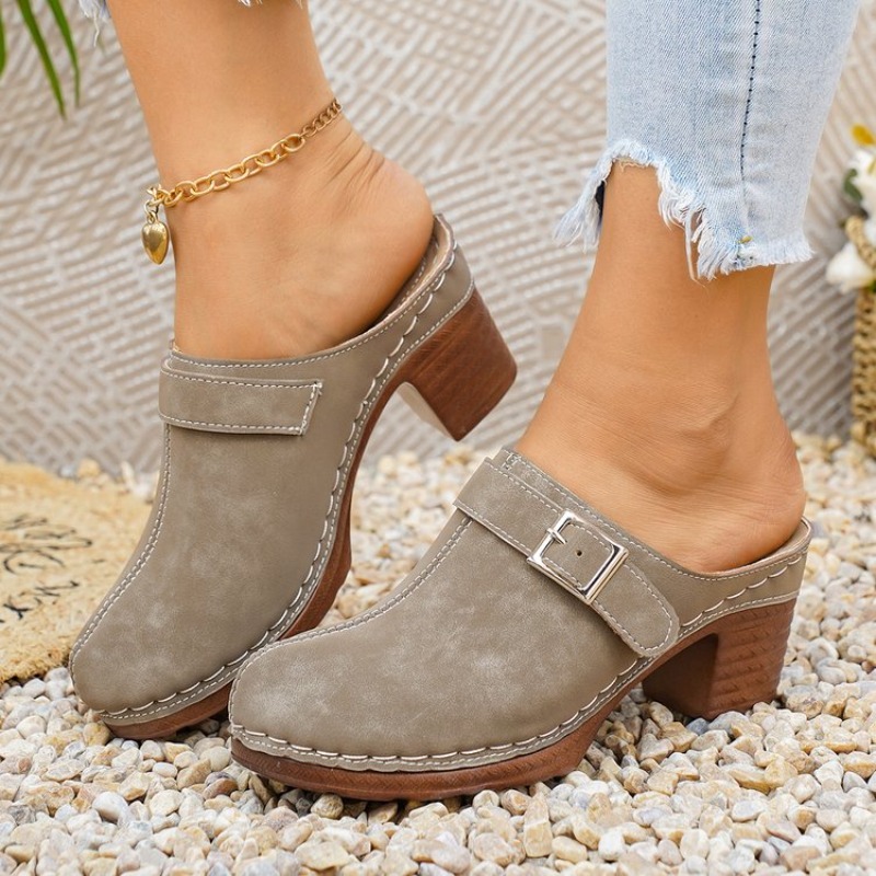 Mules à enfiler pour femmes, à - Vintage Fashion Aesthetic avis et prix