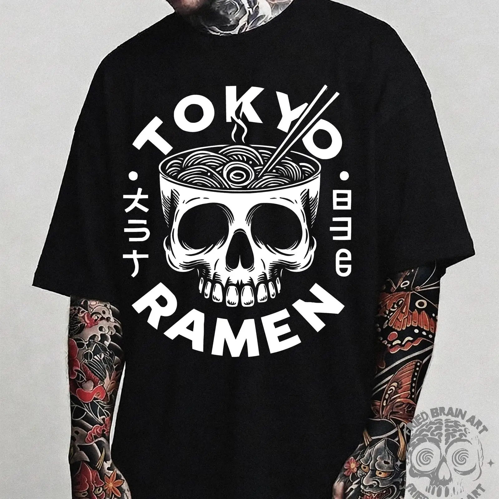 T-shirt Tokyo Skull Ramen pour - Vintage Fashion In Tokyo avis et prix