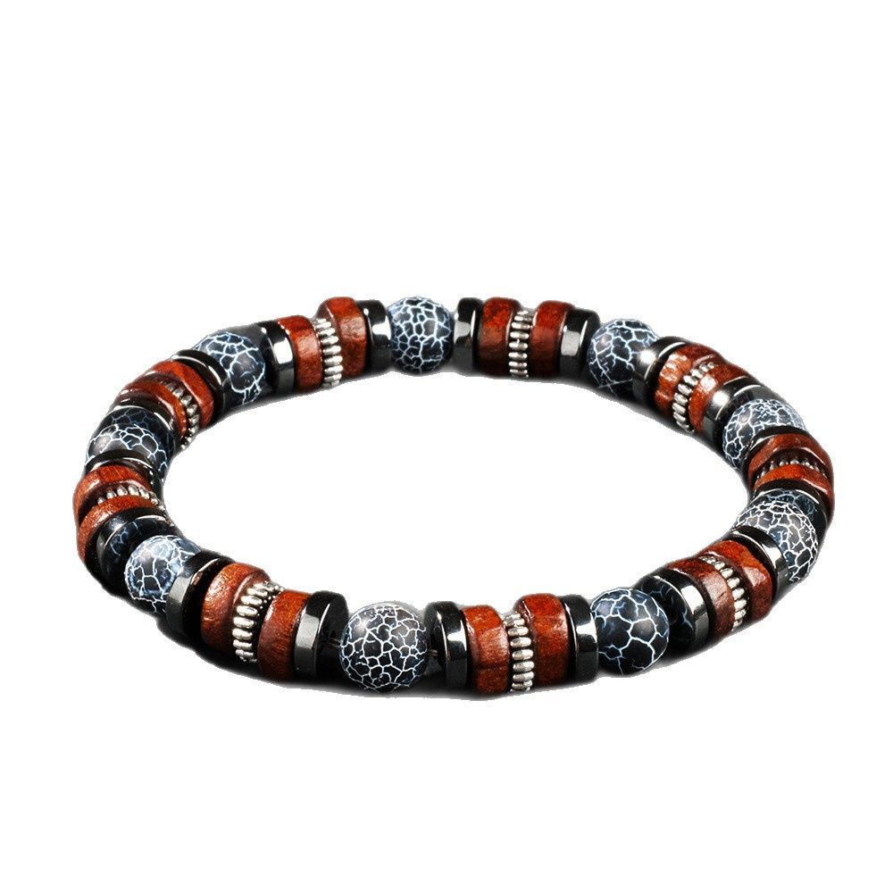 Bracelet en agate vieillie pou - Vintage Fashion Outfits Men avis et prix
