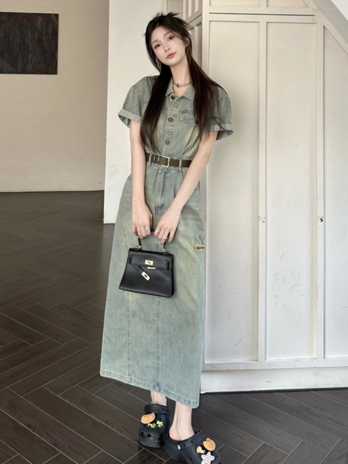 Jupe midi vintage américaine e - Denim Skirt Midi Vintage avis et prix